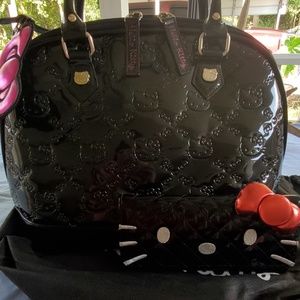 GUC Loungefly Hello Kitty Bowler bag and Wallet